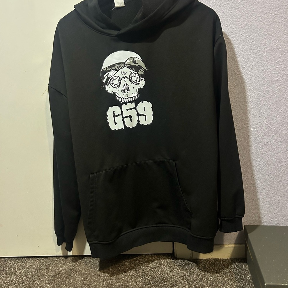 Black Graphic Hoodie